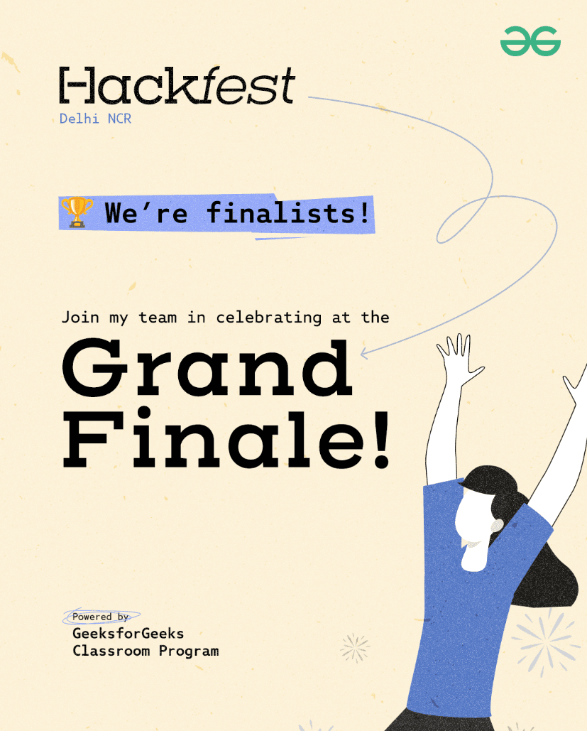 GFG Hackfest Finalist